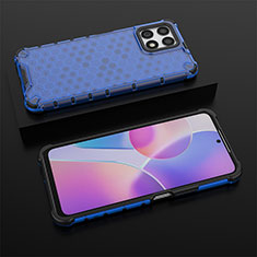 Custodia Silicone Trasparente Laterale 360 Gradi Cover AM2 per Huawei Honor X30i Blu