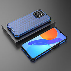 Custodia Silicone Trasparente Laterale 360 Gradi Cover AM2 per Huawei Honor X6 5G Blu