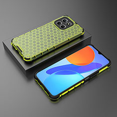 Custodia Silicone Trasparente Laterale 360 Gradi Cover AM2 per Huawei Honor X8 5G Verde