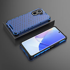 Custodia Silicone Trasparente Laterale 360 Gradi Cover AM2 per Huawei Nova 10 SE Blu