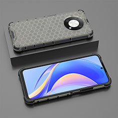 Custodia Silicone Trasparente Laterale 360 Gradi Cover AM2 per Huawei Nova Y90 Nero