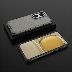 Custodia Silicone Trasparente Laterale 360 Gradi Cover AM2 per Huawei P50 Pro Nero