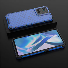 Custodia Silicone Trasparente Laterale 360 Gradi Cover AM2 per OnePlus Ace 5G Blu