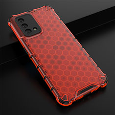 Custodia Silicone Trasparente Laterale 360 Gradi Cover AM2 per Oppo A95 4G Rosso