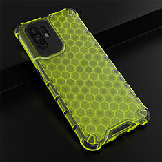 Custodia Silicone Trasparente Laterale 360 Gradi Cover AM2 per Oppo F19 Pro+ Plus 5G Verde