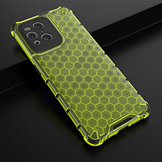 Custodia Silicone Trasparente Laterale 360 Gradi Cover AM2 per Oppo Find X3 Pro 5G Verde