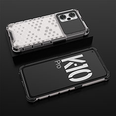 Custodia Silicone Trasparente Laterale 360 Gradi Cover AM2 per Oppo K10 Pro 5G Bianco