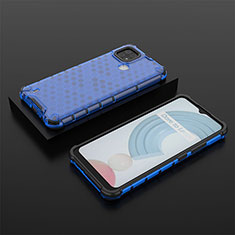 Custodia Silicone Trasparente Laterale 360 Gradi Cover AM2 per Realme C21 Blu