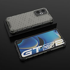 Custodia Silicone Trasparente Laterale 360 Gradi Cover AM2 per Realme GT Neo 3T 5G Nero