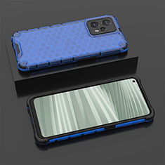 Custodia Silicone Trasparente Laterale 360 Gradi Cover AM2 per Realme Narzo 50 Pro 5G Blu
