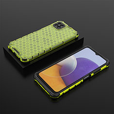 Custodia Silicone Trasparente Laterale 360 Gradi Cover AM2 per Samsung Galaxy A22 5G Verde