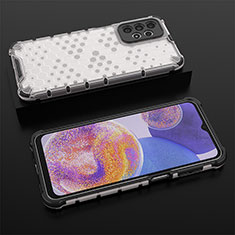 Custodia Silicone Trasparente Laterale 360 Gradi Cover AM2 per Samsung Galaxy A23 4G Bianco