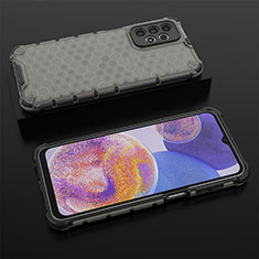 Custodia Silicone Trasparente Laterale 360 Gradi Cover AM2 per Samsung Galaxy A23 4G Nero