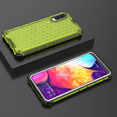 Custodia Silicone Trasparente Laterale 360 Gradi Cover AM2 per Samsung Galaxy A30S Verde