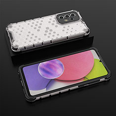 Custodia Silicone Trasparente Laterale 360 Gradi Cover AM2 per Samsung Galaxy A33 5G Bianco