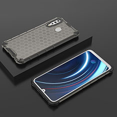 Custodia Silicone Trasparente Laterale 360 Gradi Cover AM2 per Samsung Galaxy A40s Nero