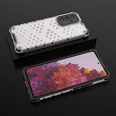 Custodia Silicone Trasparente Laterale 360 Gradi Cover AM2 per Samsung Galaxy A53 5G Bianco