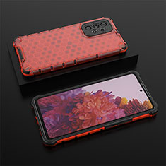Custodia Silicone Trasparente Laterale 360 Gradi Cover AM2 per Samsung Galaxy A53 5G Rosso