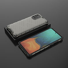 Custodia Silicone Trasparente Laterale 360 Gradi Cover AM2 per Samsung Galaxy A71 5G Nero