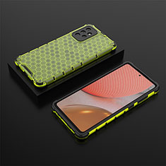 Custodia Silicone Trasparente Laterale 360 Gradi Cover AM2 per Samsung Galaxy A72 5G Verde