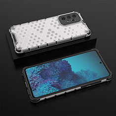 Custodia Silicone Trasparente Laterale 360 Gradi Cover AM2 per Samsung Galaxy A73 5G Bianco