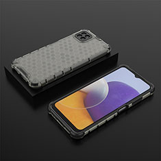 Custodia Silicone Trasparente Laterale 360 Gradi Cover AM2 per Samsung Galaxy F42 5G Nero