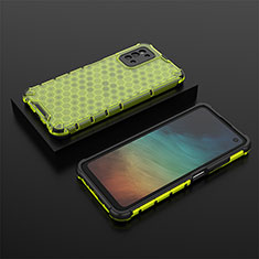 Custodia Silicone Trasparente Laterale 360 Gradi Cover AM2 per Samsung Galaxy F52 5G Verde