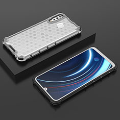 Custodia Silicone Trasparente Laterale 360 Gradi Cover AM2 per Samsung Galaxy M30 Bianco