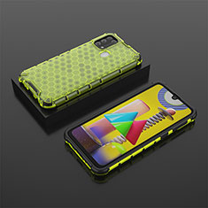 Custodia Silicone Trasparente Laterale 360 Gradi Cover AM2 per Samsung Galaxy M31 Verde