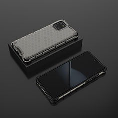 Custodia Silicone Trasparente Laterale 360 Gradi Cover AM2 per Samsung Galaxy M60s Nero