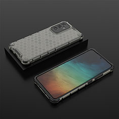 Custodia Silicone Trasparente Laterale 360 Gradi Cover AM2 per Samsung Galaxy Quantum2 5G Nero