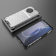 Custodia Silicone Trasparente Laterale 360 Gradi Cover AM2 per Vivo X90 5G Bianco