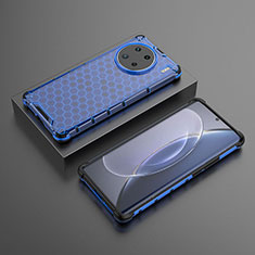 Custodia Silicone Trasparente Laterale 360 Gradi Cover AM2 per Vivo X90 Pro 5G Blu