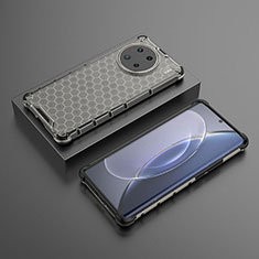 Custodia Silicone Trasparente Laterale 360 Gradi Cover AM2 per Vivo X90 Pro 5G Nero