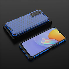 Custodia Silicone Trasparente Laterale 360 Gradi Cover AM2 per Vivo Y53s NFC Blu