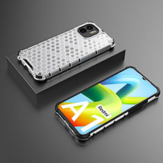 Custodia Silicone Trasparente Laterale 360 Gradi Cover AM2 per Xiaomi Poco C51 Bianco