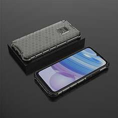 Custodia Silicone Trasparente Laterale 360 Gradi Cover AM2 per Xiaomi Redmi 10X 5G Nero