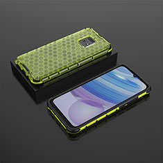 Custodia Silicone Trasparente Laterale 360 Gradi Cover AM2 per Xiaomi Redmi 10X Pro 5G Verde