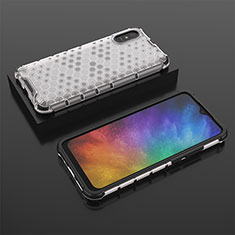 Custodia Silicone Trasparente Laterale 360 Gradi Cover AM2 per Xiaomi Redmi 9AT Bianco