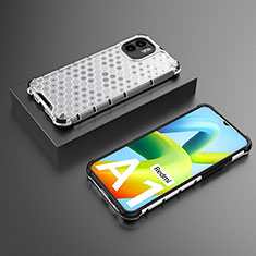 Custodia Silicone Trasparente Laterale 360 Gradi Cover AM2 per Xiaomi Redmi A2 Bianco