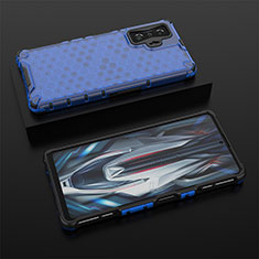 Custodia Silicone Trasparente Laterale 360 Gradi Cover AM2 per Xiaomi Redmi K50 Gaming 5G Blu