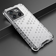Custodia Silicone Trasparente Laterale 360 Gradi Cover AM3 per OnePlus 10T 5G Bianco