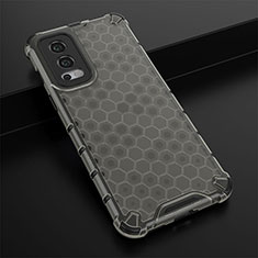 Custodia Silicone Trasparente Laterale 360 Gradi Cover AM3 per OnePlus Nord 2 5G Nero