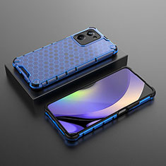 Custodia Silicone Trasparente Laterale 360 Gradi Cover AM3 per Realme 10 Pro 5G Blu