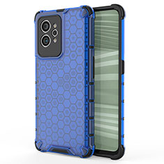 Custodia Silicone Trasparente Laterale 360 Gradi Cover AM3 per Realme GT2 Pro 5G Blu