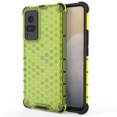 Custodia Silicone Trasparente Laterale 360 Gradi Cover AM3 per Vivo X60 Pro 5G Verde