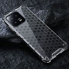 Custodia Silicone Trasparente Laterale 360 Gradi Cover AM3 per Xiaomi Mi 13 5G Bianco