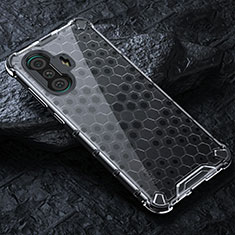 Custodia Silicone Trasparente Laterale 360 Gradi Cover AM3 per Xiaomi Redmi K40 Gaming 5G Bianco
