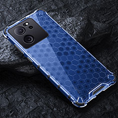 Custodia Silicone Trasparente Laterale 360 Gradi Cover AM4 per Xiaomi Mi 13T 5G Blu