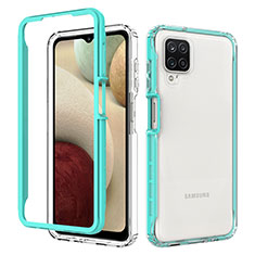 Custodia Silicone Trasparente Laterale 360 Gradi Cover JX1 per Samsung Galaxy A12 5G Verde